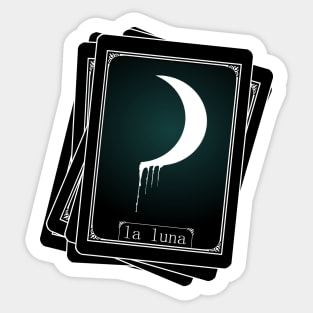 Tarot Card - The Moon Sticker